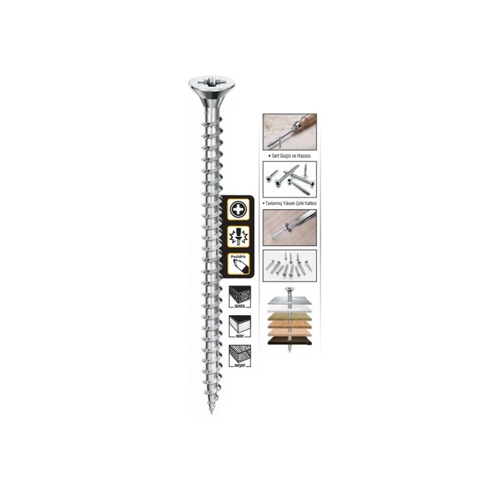 6X60 SUNTA VİDASI 10 LU PAKET