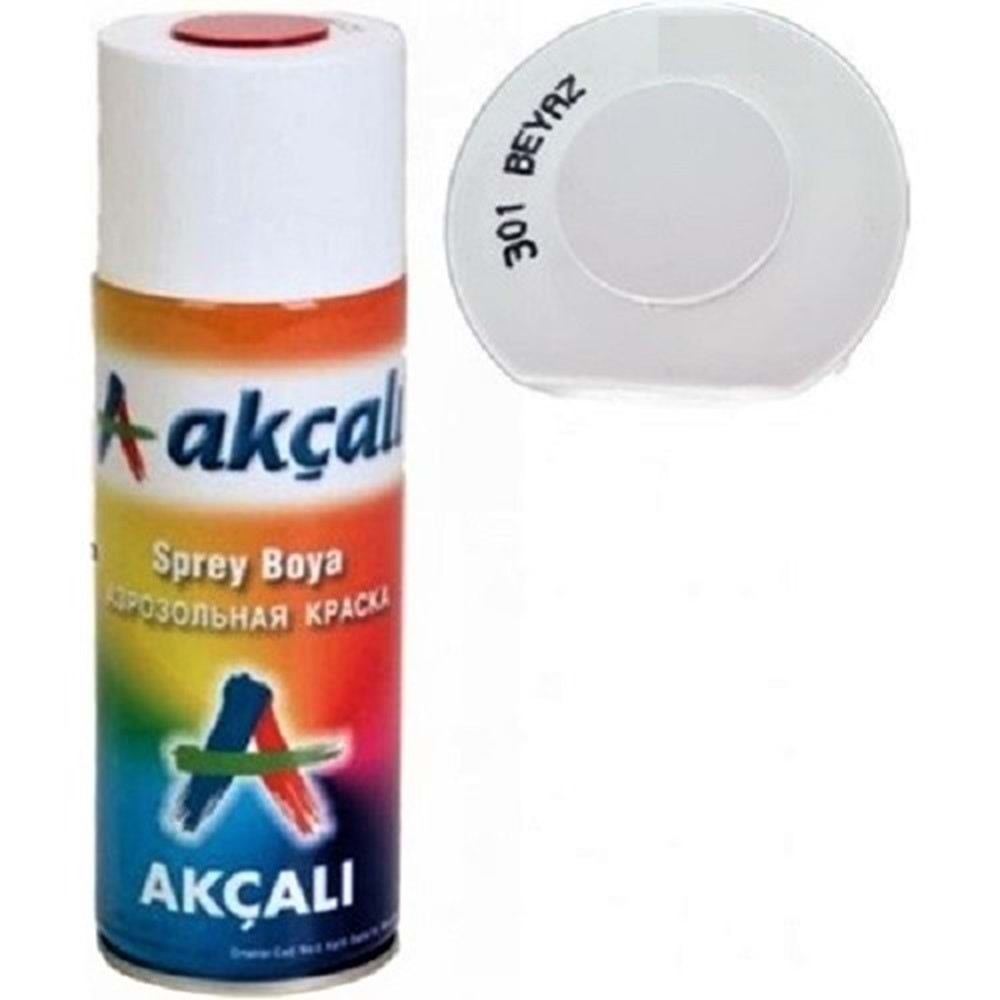 AKÇALI 301 BEYAZ SPREY BOYA 400 ML