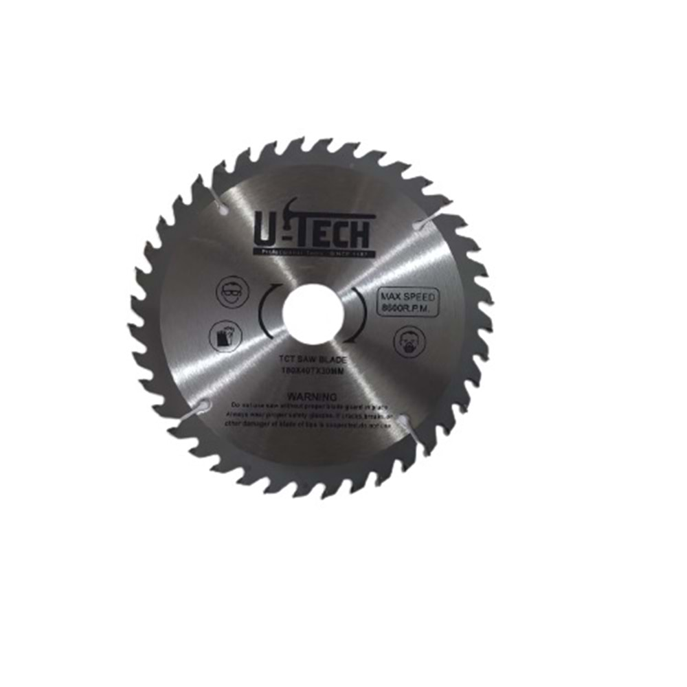 U-TECH 180X40TX30MM ELMASLI SUNTA KESME TESTERESİ