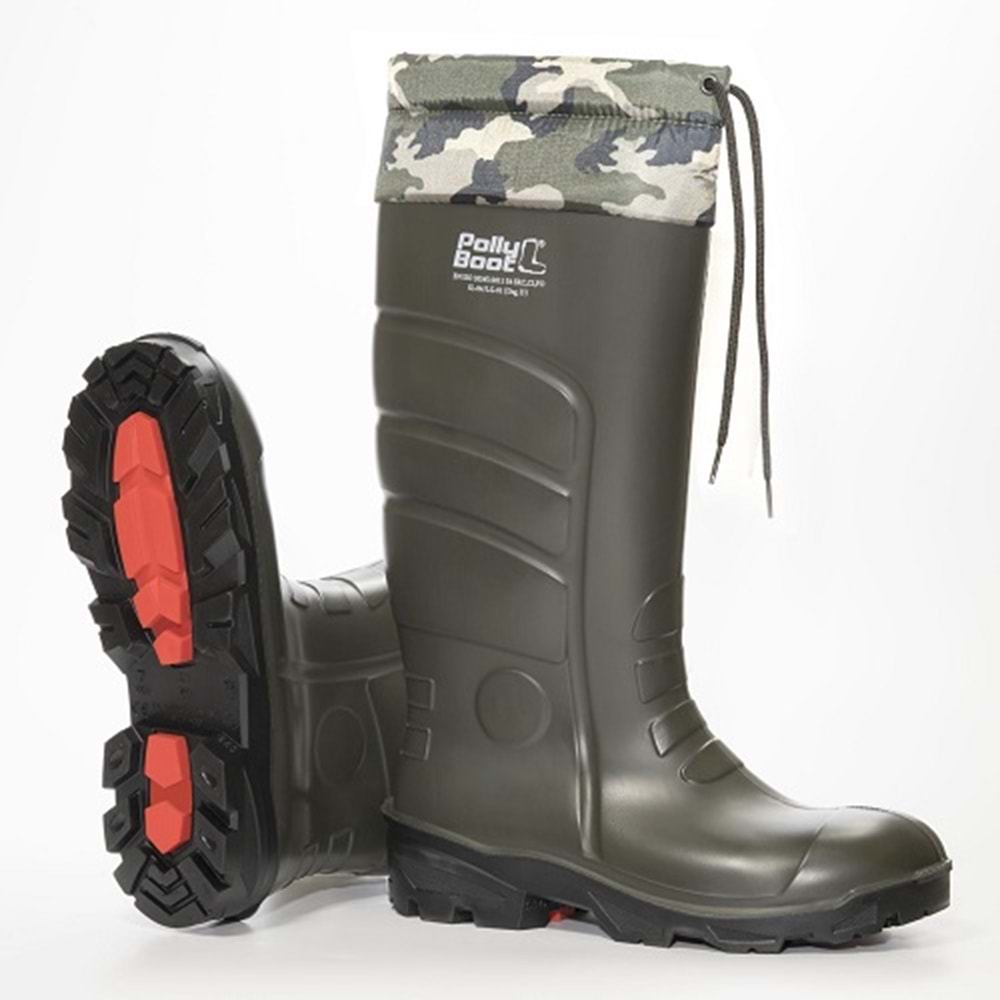 46:NO POLLY BOOT GALAXY VEGA KOYU HAKİ KISA BOĞAZLI 31+6 CM