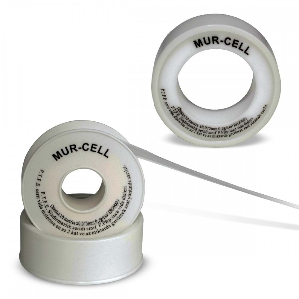 MUR-CELL 12MMX0,075MMX10MT 0,25G/CM3 DAR TEFLON BANT MUR-TBB01