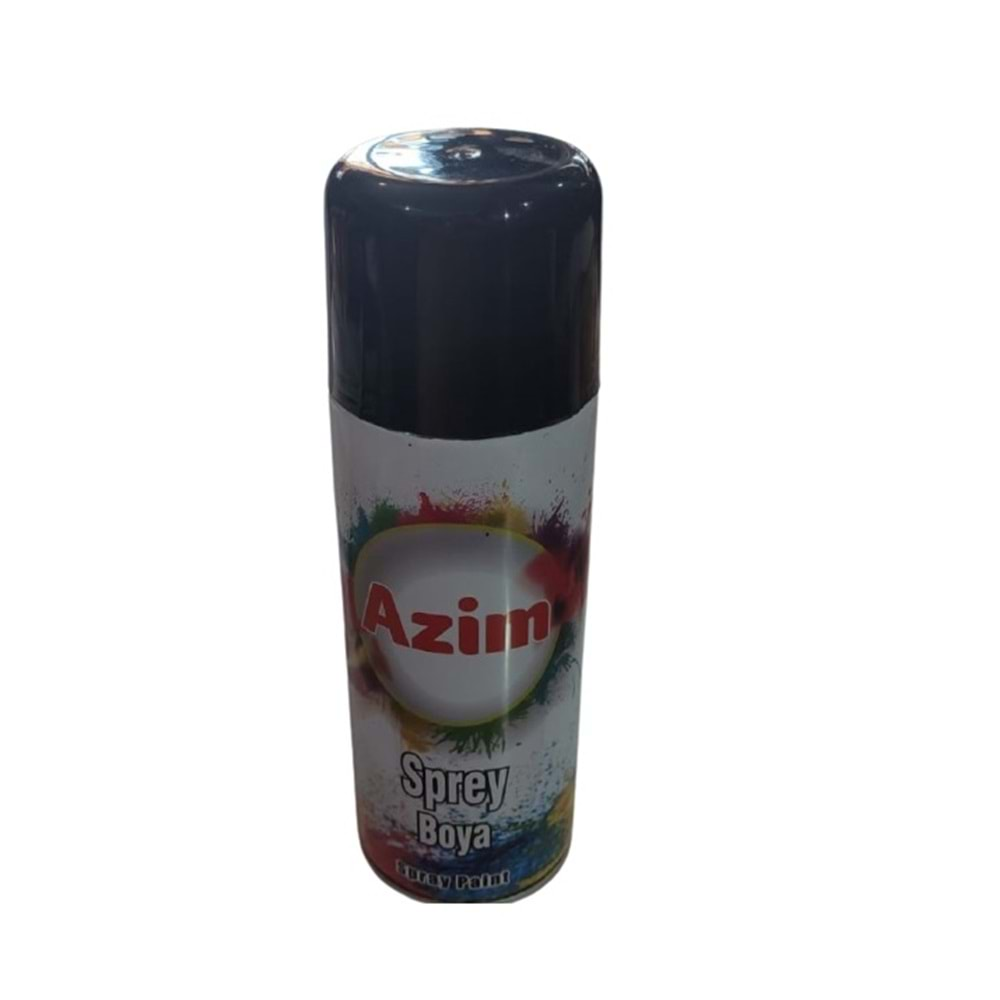 AZİM PARLAK SİYAH SPREY BOYA 400 ML