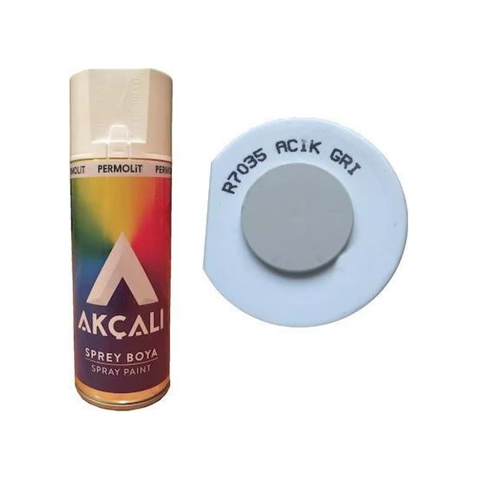 AKÇALI R7035 AÇIK GRİ SPREY BOYA 400 ML