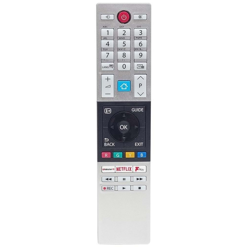 KYL9872 TOSHİBA CT-8533 SX8528 NETFLİX-PLAY-RAKUTEN TV TUŞLU LCD-LED TV KUMANDA