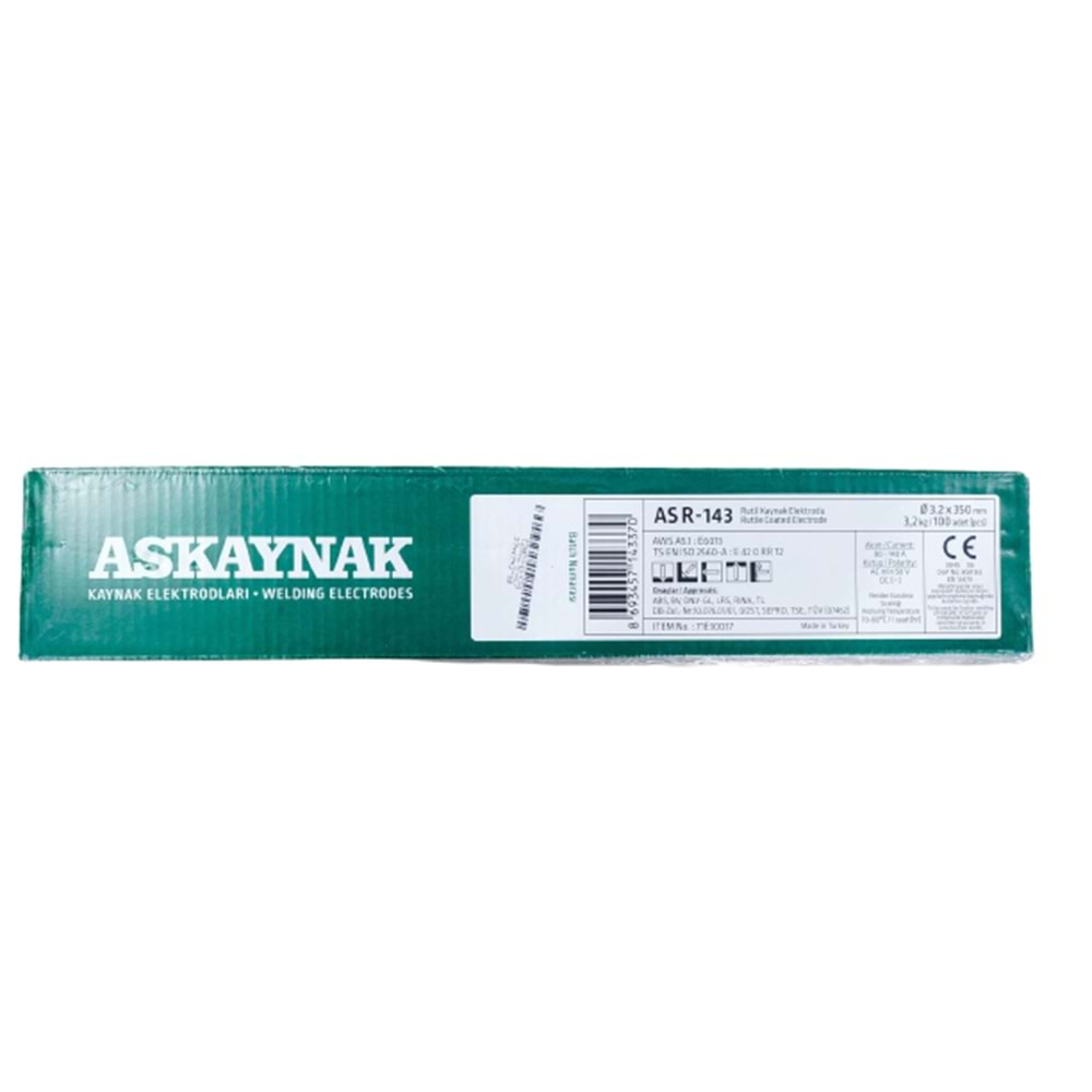 ASKAYNAK 3.25X350 RUTİL PAKET KALIN ELEKTROD