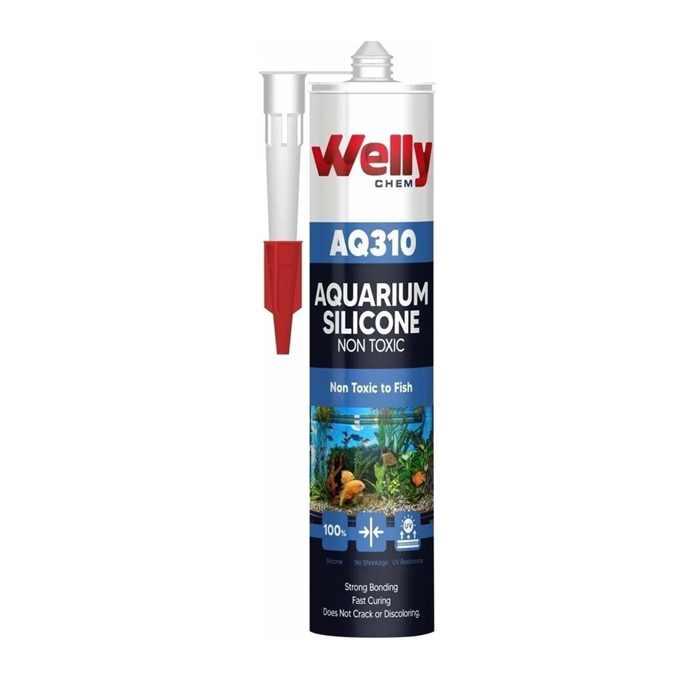 WELLY ŞEFFAF AKVARYUM SİLİKONU 280ML