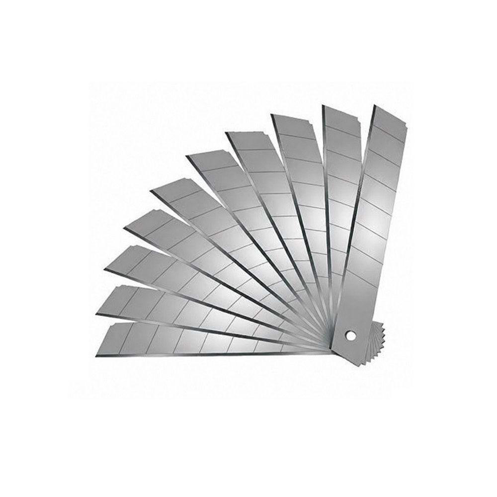 ARSTECH FALÇATA/MAKET BIÇAĞI AĞZI YEDEĞİ 0.5 X 18 MM (10 ADET)-MADE IN KOREA