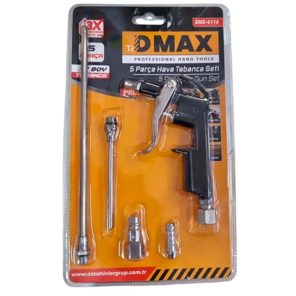 DMAX HAVA TABANCA SETİ 5 PARÇA DMX4114
