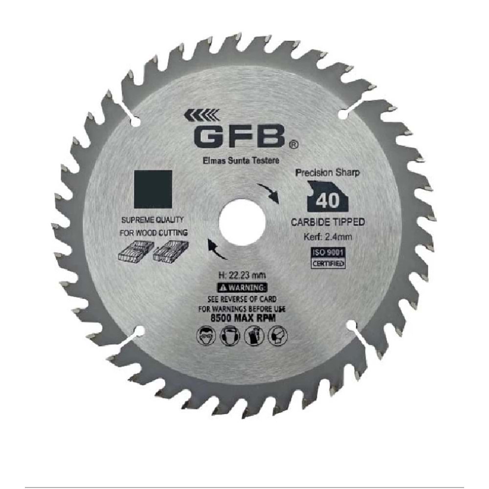 GFB 300X40TX30 MM 40 DİŞ ELMAS SUNTA KESME TESTERESİ G2376