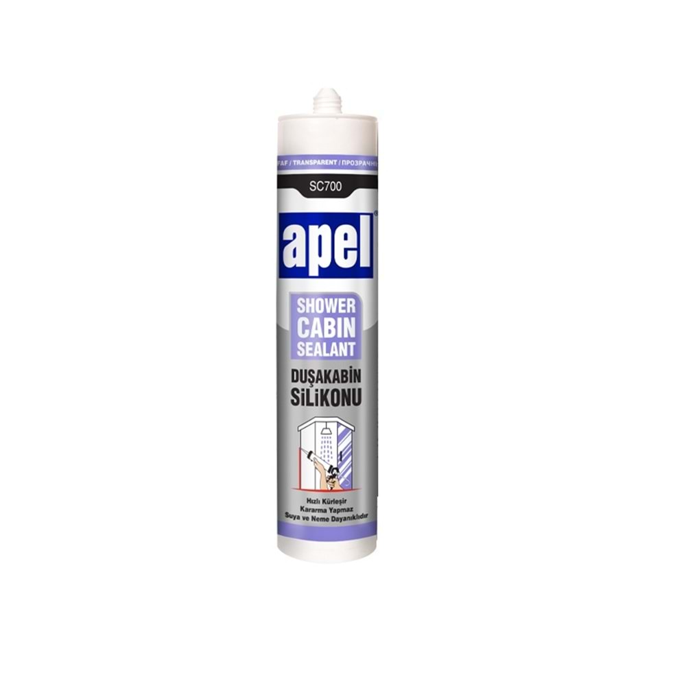 APEL SC700 ŞEFFAF DUŞAKABİN SİLİKONU 280 ML