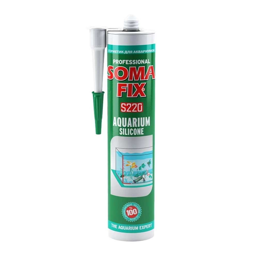 SOMAFIX S220 AKVARYUM SİLİKONU ŞEFFAF 280 ML