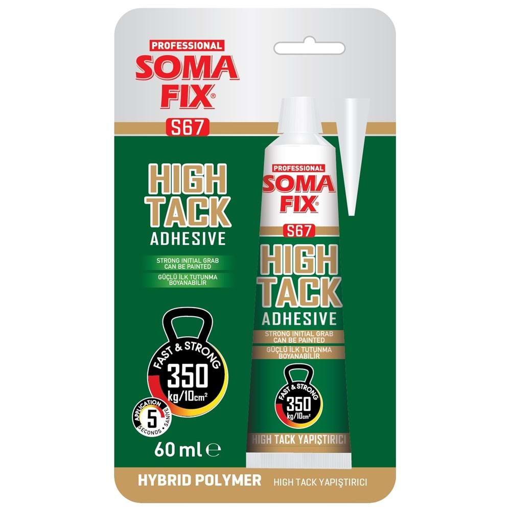 SOMAFIX HIGH TACK-HYBRID POLYMER TÜP YAPIŞTIRICI 60 ML S67