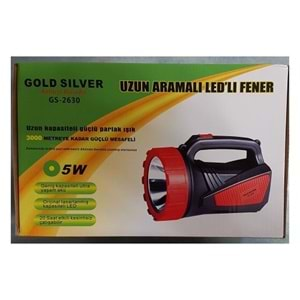 GOLD SILVER GS-2630 5W UZUN ARAMALI LEDLİ FENER