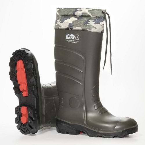 36:NO POLLY BOOT GALAXY VEGA KOYU HAKİ KISA BOĞAZLI 31+6 CM