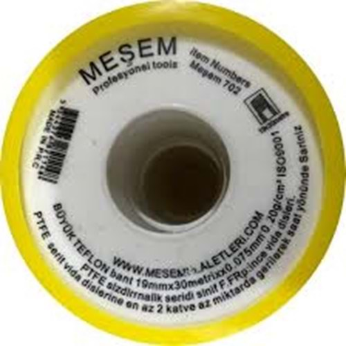 GENİŞ TEFLON BANT 19MMX30MTX0,075MM