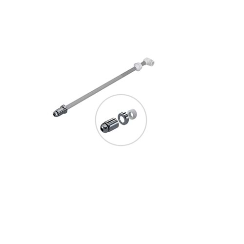 34 CM TAHARET ÇUBUĞU PLASTİK (UCU KROM KAPLAMALI) TC 001-2