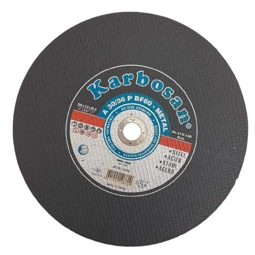 350X3.5X25.4 KARBOSAN METAL KESİCİ