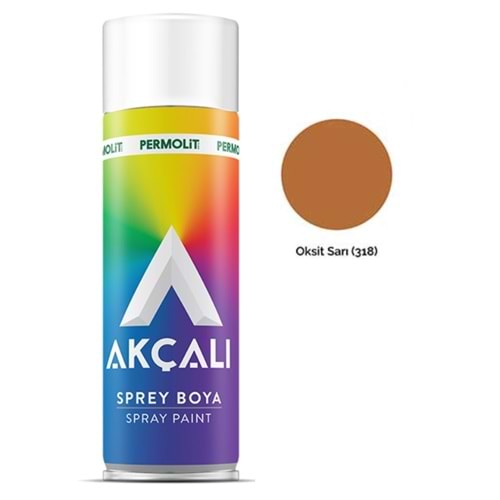 AKÇALI 318 OKSİT SARI SPREY BOYA 400 ML