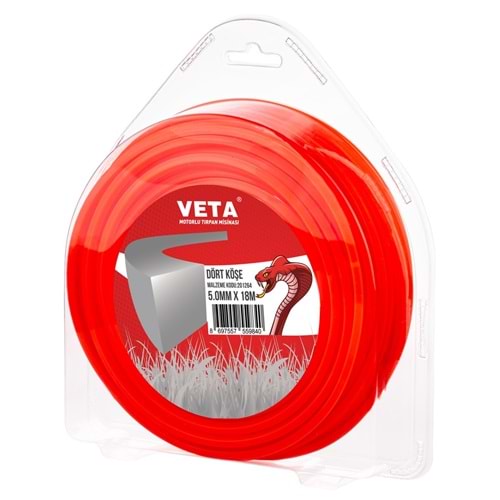 5.0 MM 18 MT VETA TURUNCU DÖRT KÖŞE MİSİNA 201264