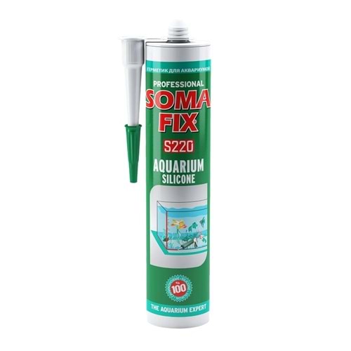 SOMAFIX S220 AKVARYUM SİLİKONU ŞEFFAF 280 ML