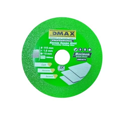 DMAX 115MMX1,0MM CAM SERAMİK HASSAS KESME DİSKİ DMX4676