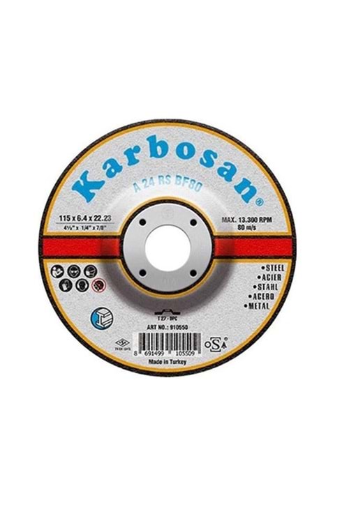 KARBOSAN TAŞLAMA 115X6.4X22.23