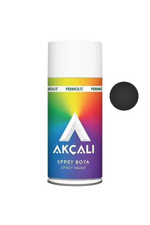 AKÇALI 526 MAT SİYAH SPREY BOYA 400 ML
