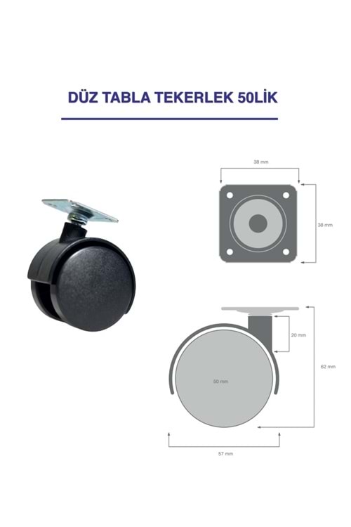 NO: 401 BÜYÜK TABLALI PLASTİK TEKERLEK