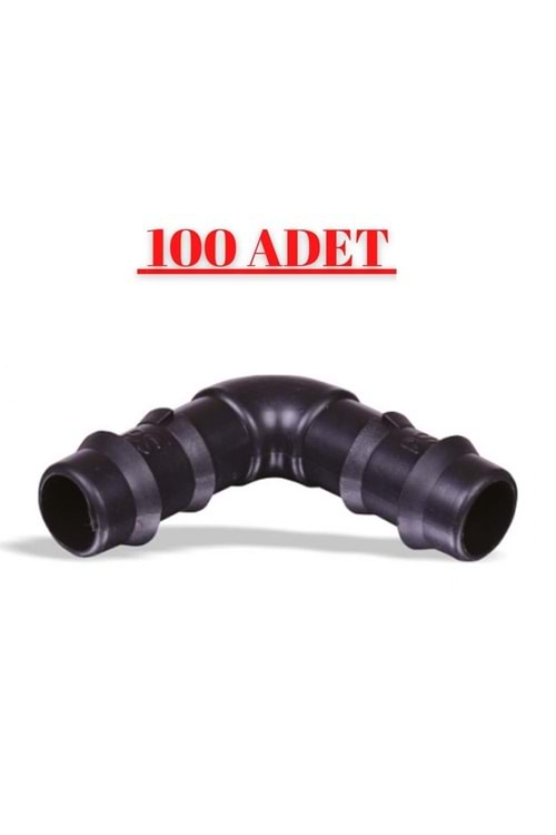 16X16 KURTAĞZI DİRSEK PLASTİK DAMLAMA 100LÜ PAKET