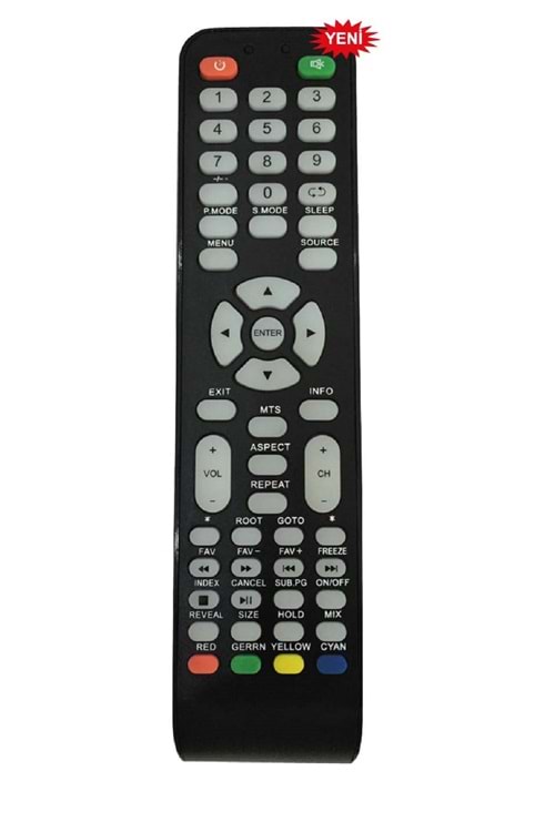 KK0185 - HRL0185 SABA-PROFİLO-SANYO UYDULU LCD KUMANDASI