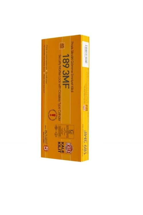 KALE KİLİT 45 MM 189 3MF PRAZİS SİLİNDİRLİ GÖMME EMNİYET KİLİDİ 189F0000005