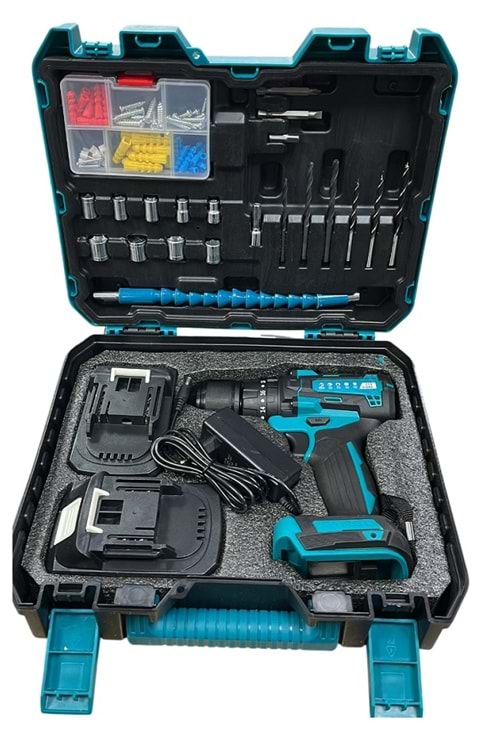 MUR-CELL MUR-9017 10 PİLLİ 3 AH KÖMÜRSÜZ ŞARJLI MATKAP