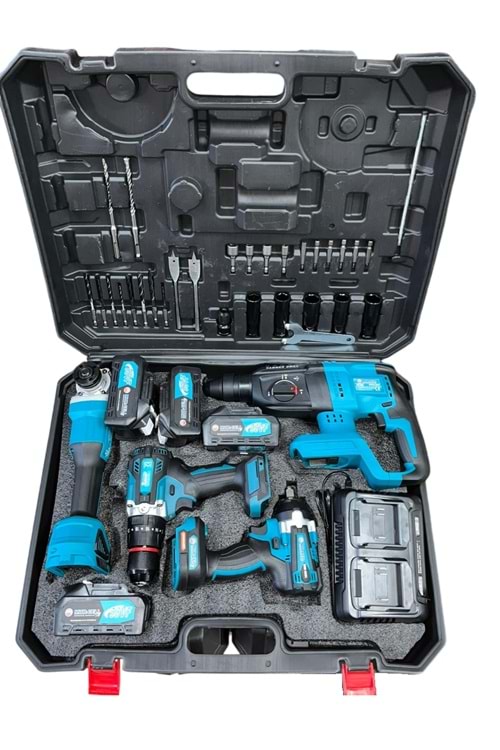 MUR-CELL AKÜLÜ 4 LÜ SET (SPİRAL-SOMUN SÖKME-VİDALAMA-HİLTİ)