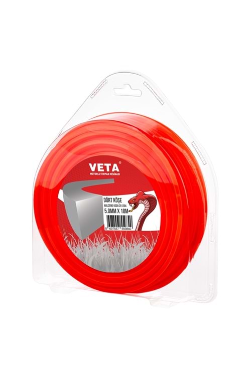 5.0 MM 18 MT VETA TURUNCU DÖRT KÖŞE MİSİNA 201264