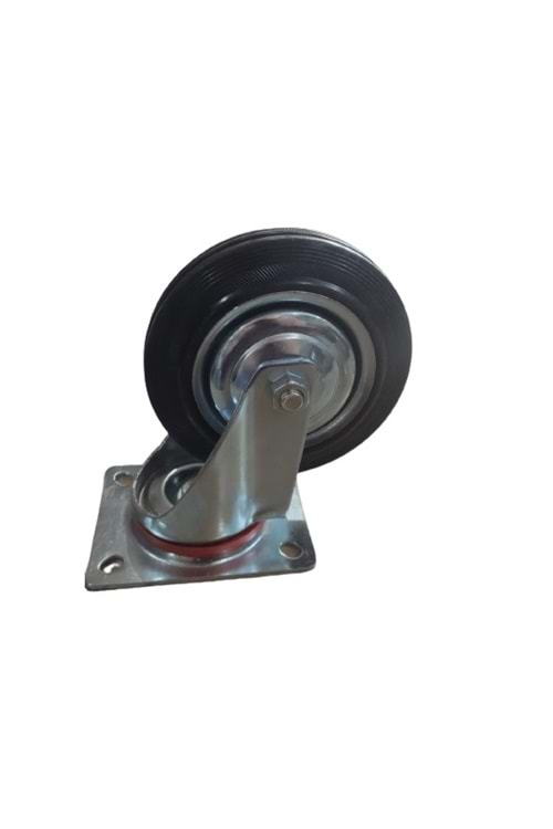 150X40X2.7MM LASTİK KAPLI DÖNER TABLALI SERVİS TEKERİ