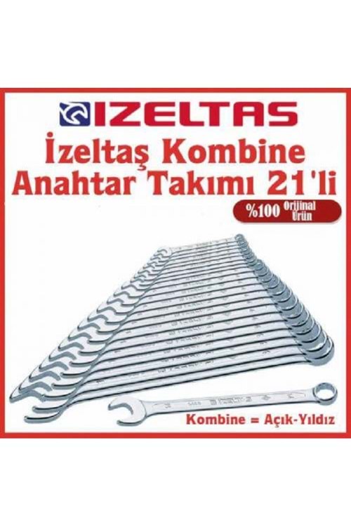 İZELTAŞ 21 Lİ KOMBİNE KISA ANAHTAR TAKIMI 0320 00 2121