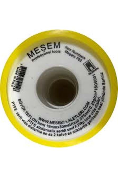 GENİŞ TEFLON BANT 19MMX30MTX0,075MM