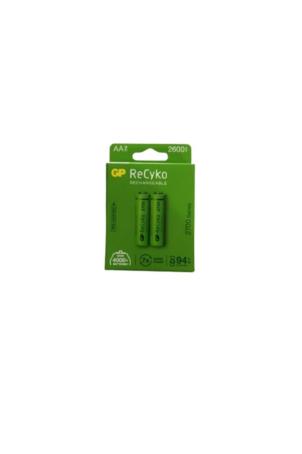 GP 2600MAH 2 Lİ PAKET KALEM ŞARJLI PİL