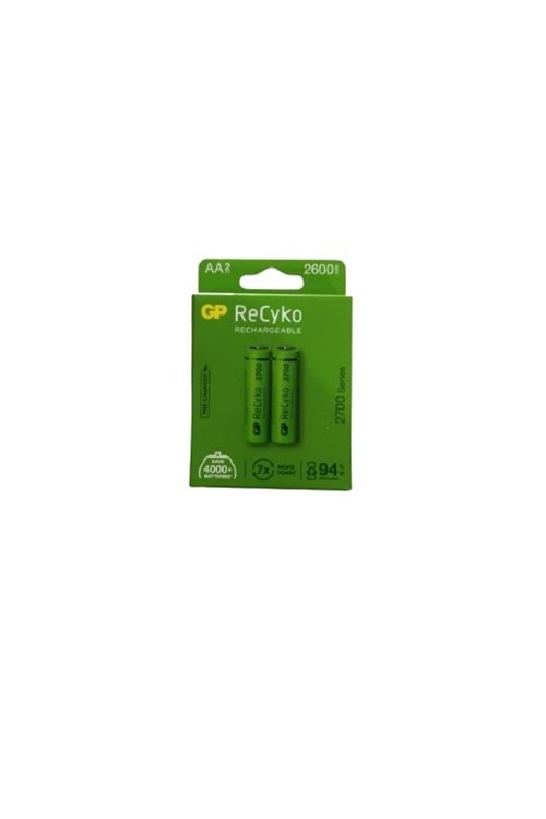 GP 2600MAH 2 Lİ PAKET KALEM ŞARJLI PİL
