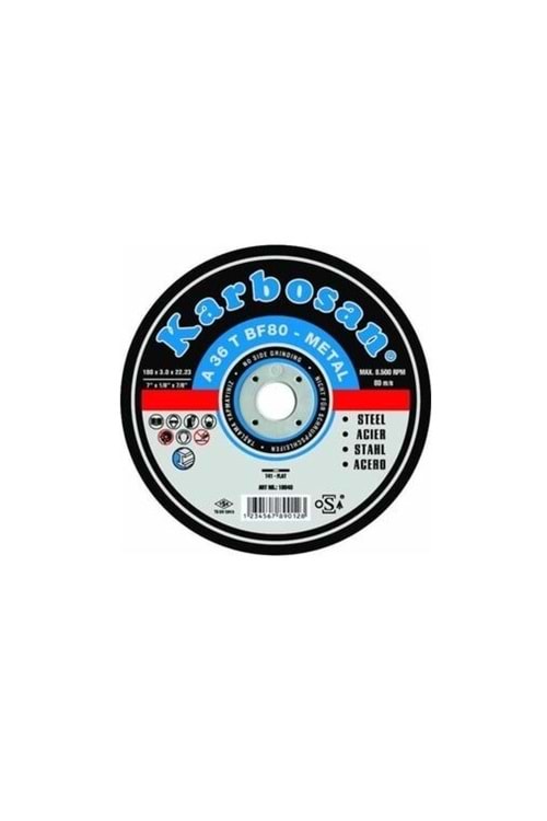 180X3.0X22.23 KARBOSAN METAL KESİCİ