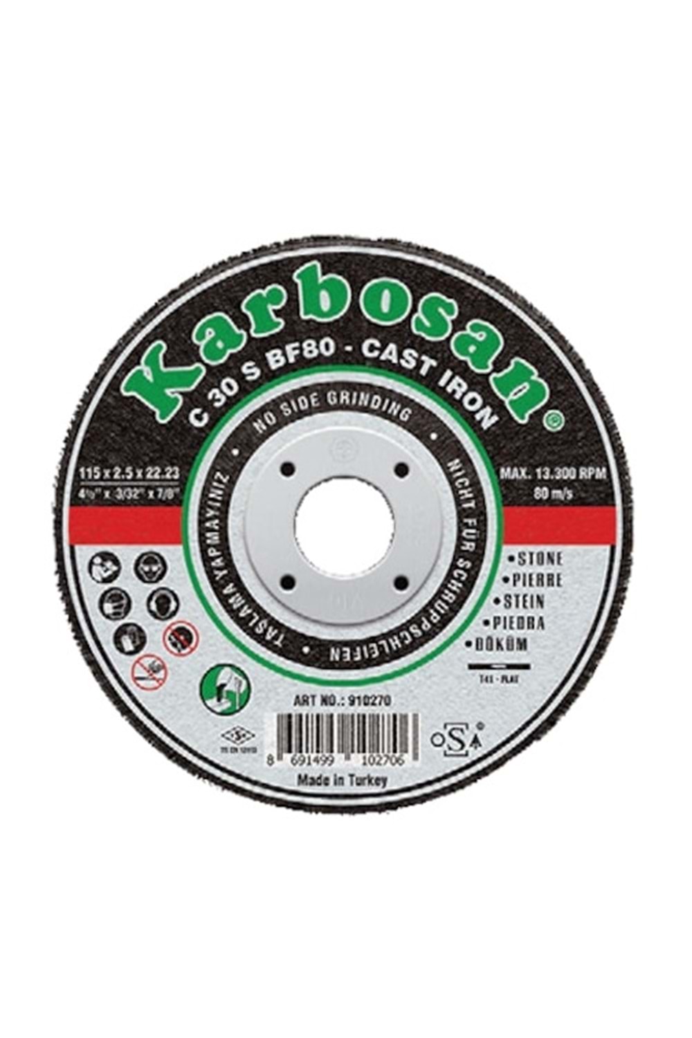 115X2.5X22.23 KARBOSAN MERMER KESİCİ