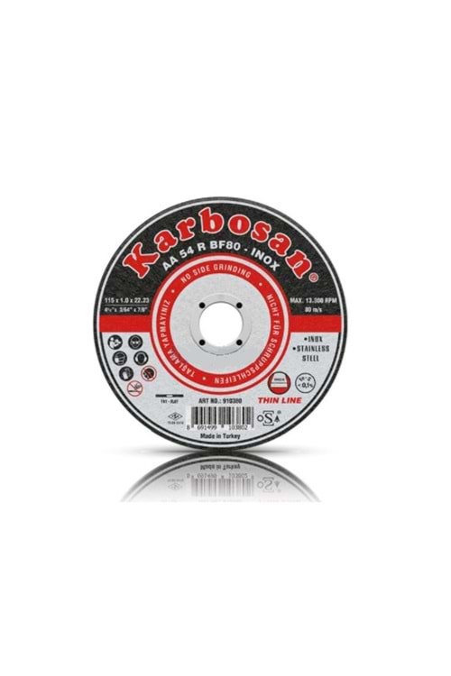 KARBOSAN 115X1X22.23 ALÜMİNYUM INOX KESİCİ