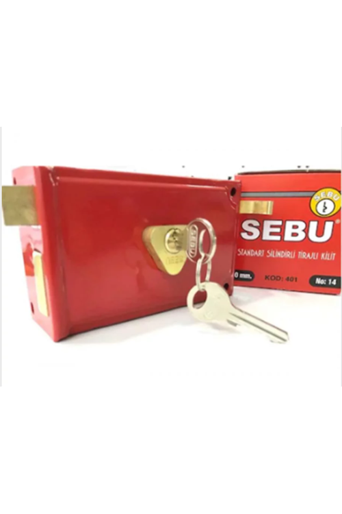 SEBU KOD: 401 NO: 14 70 MM TİRAJLI DEMİR KAPI KİLİDİ