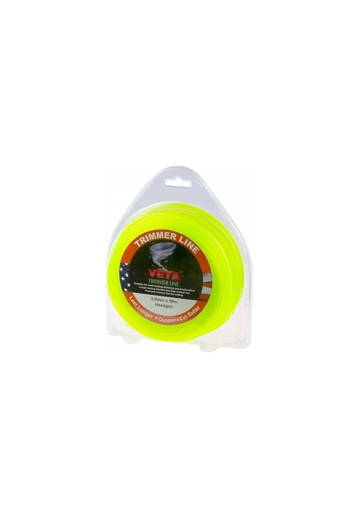 3.30 MM 45 MT TRIMMER LINE SARI ALTI KÖŞE MİSİNA VETA 131617