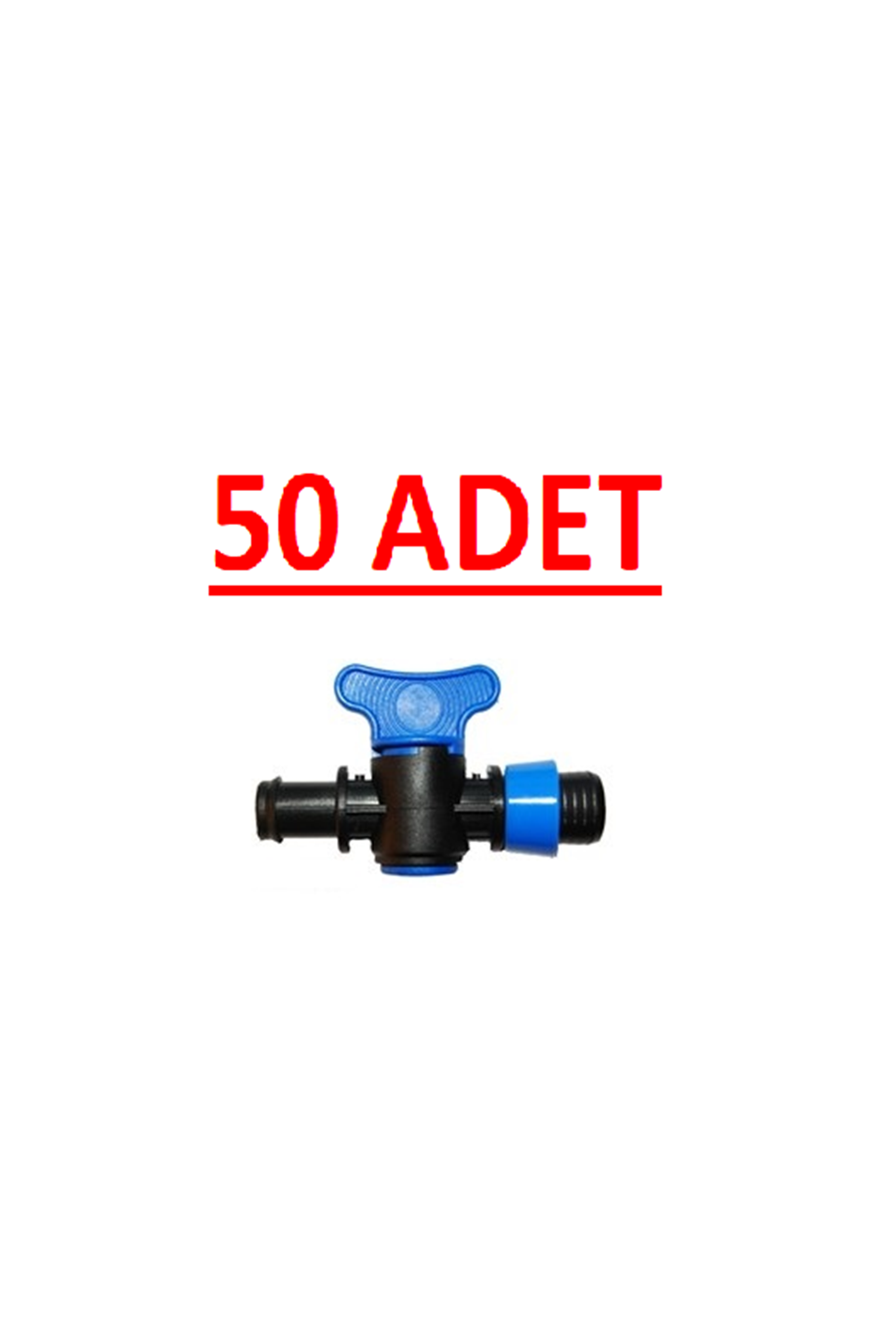 TEK YÜZÜKLÜ CONTA ÇIKIŞLI MİNİ VANA PLASTİK DAMLAMA 50Lİ PAKET