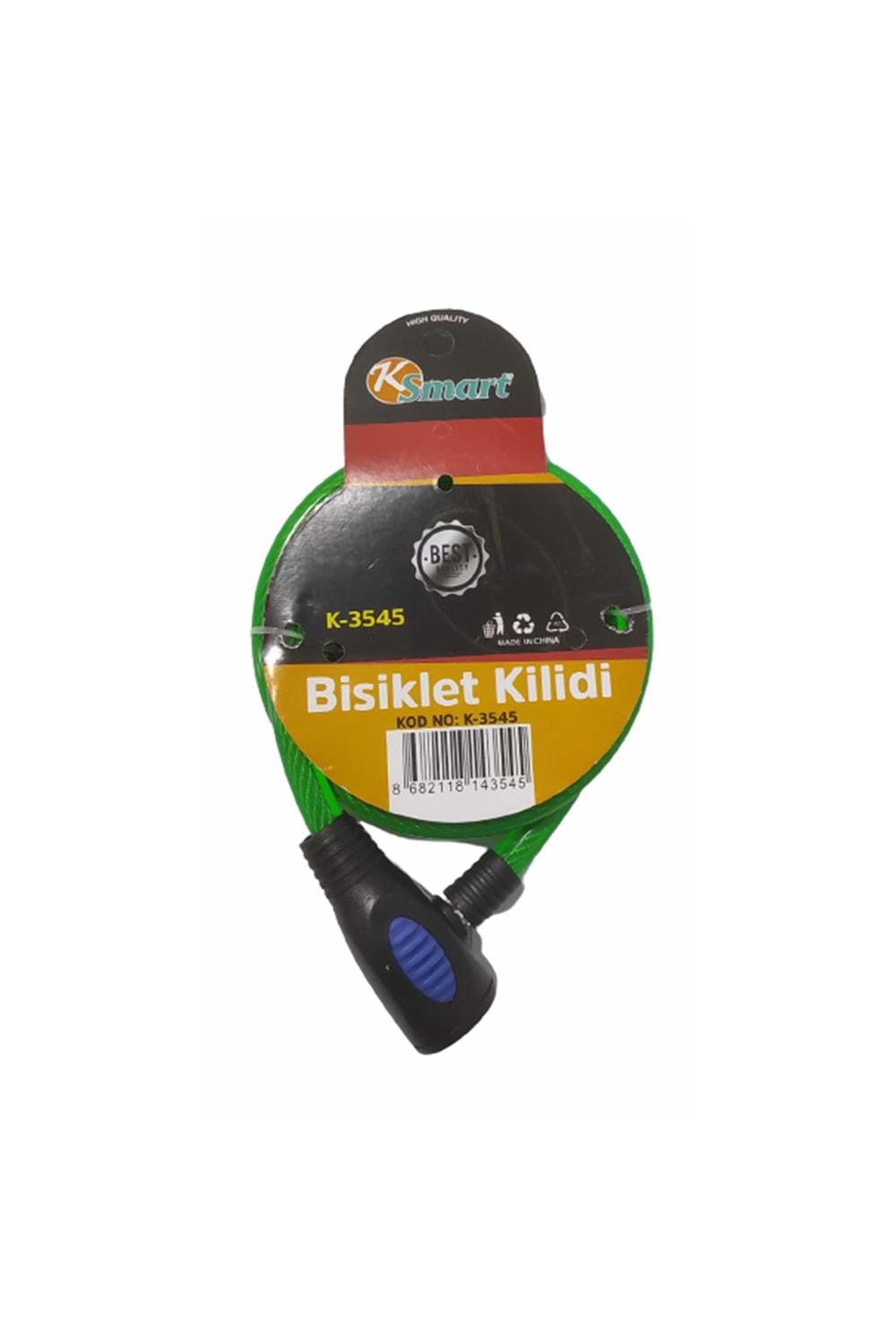 KSMART BİSİKLET KİLİDİ ANAHTARLI K-3545