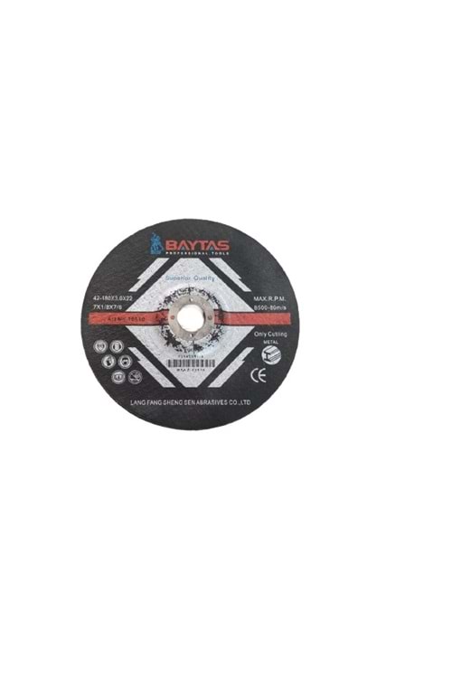 BAYTAŞ 42-180X3.0X22 METAL KESİCİ MK0110