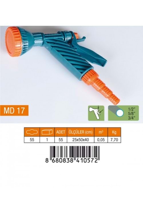 1/2-5/8-3/4 TETİKLİ SÜZEK TABANCA NORMAL REKOR MD17