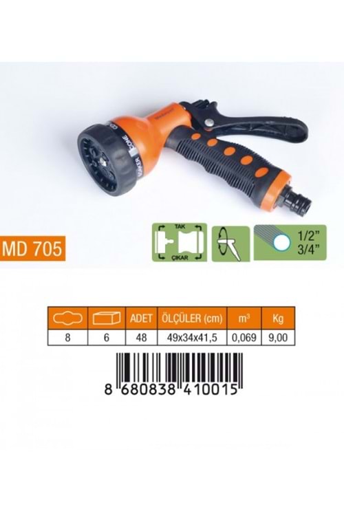 MD705 7 FONKSİYONLU OTOMATİK TABANCA