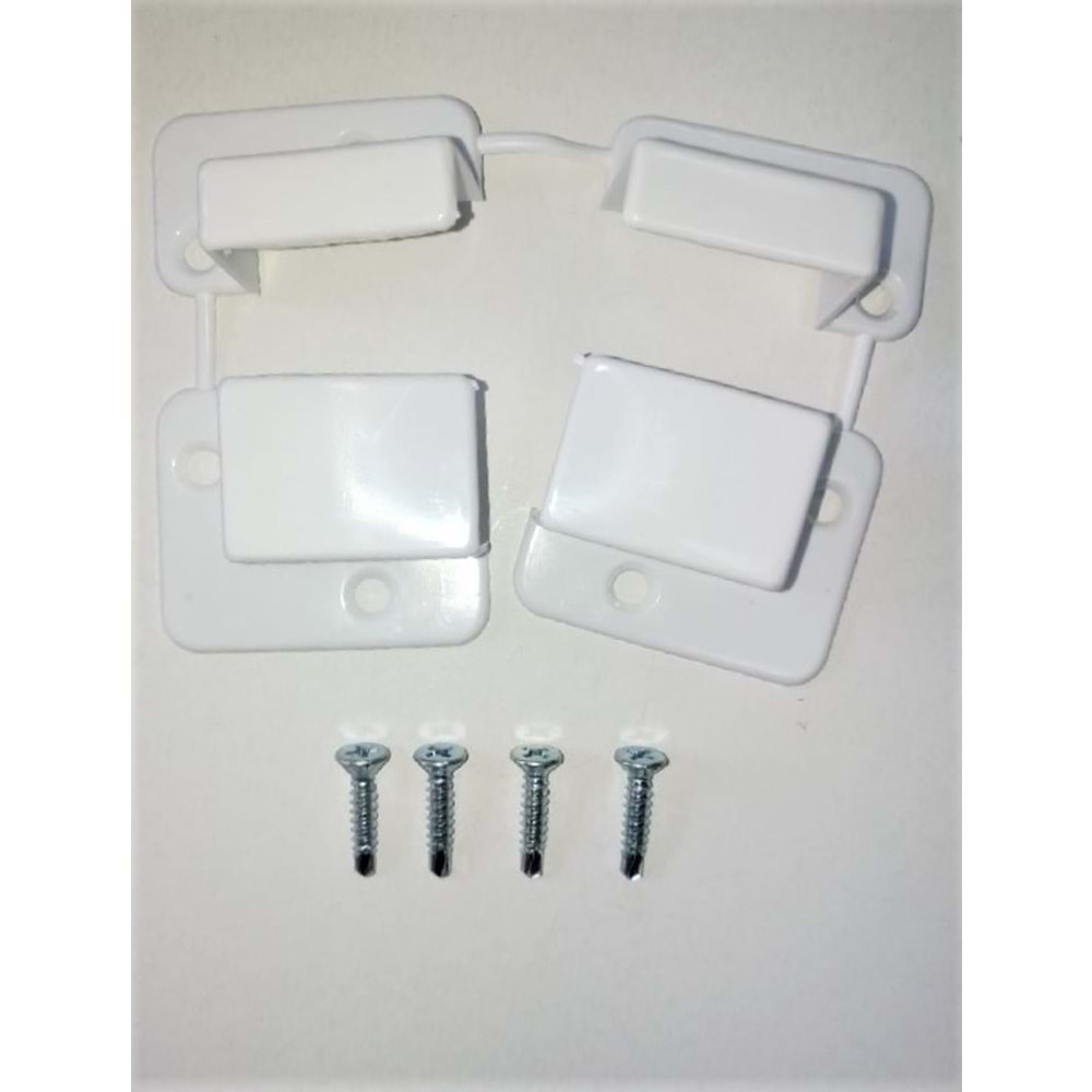 SİNEKLİK KÖŞESİ İLE 8 ADET 3.9X19 YHB MATKAP UÇLU SAC VİDASI